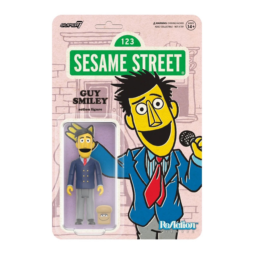 Sesame Street Guy Smiley Action Figure - Multicolor